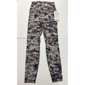 Lululemon Women's Align Pants 28" Size 8 Multi Color Camo Leggings